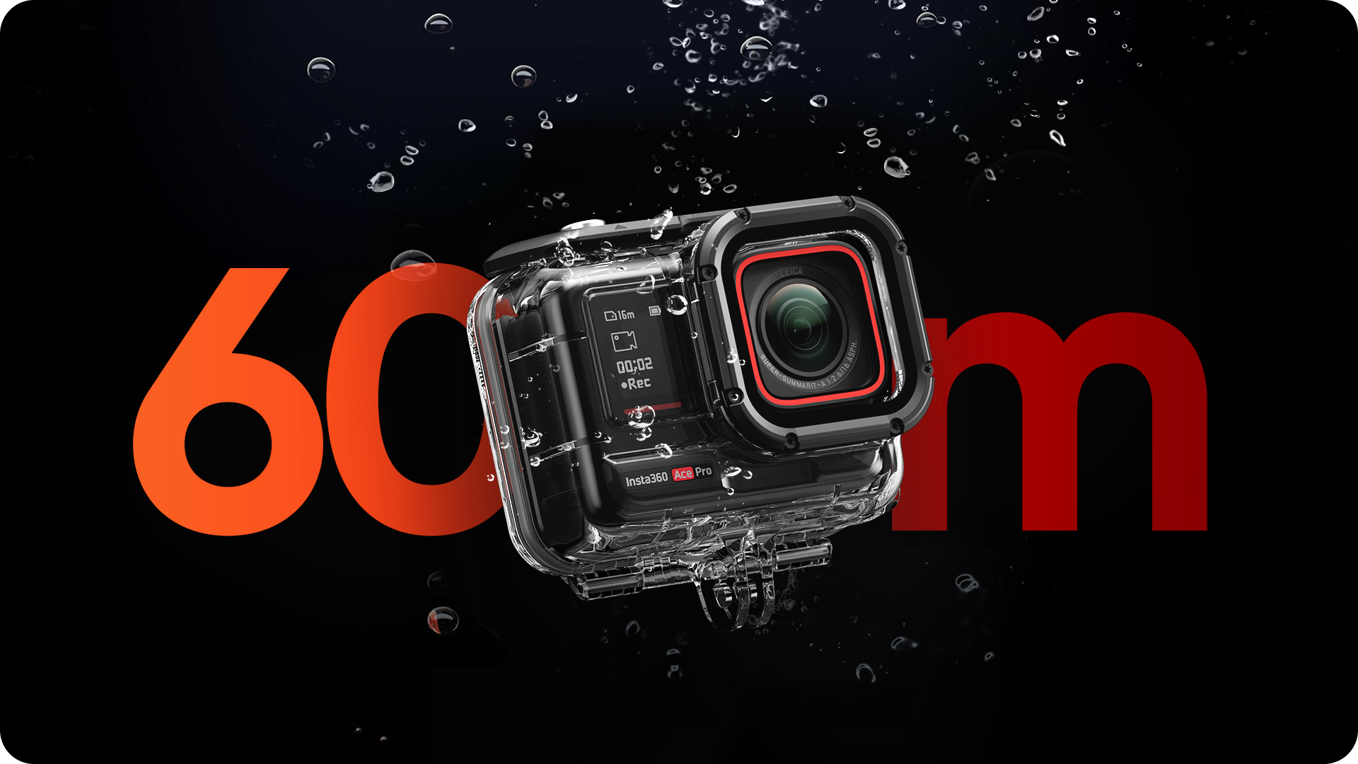 防水ハウジングカバー (insta 360 ace pro),オリジナルのカメラ
